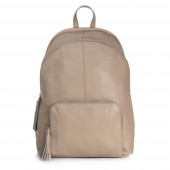 Rucsac din piele naturala DiAmanti Carmen Taupe Chiaro